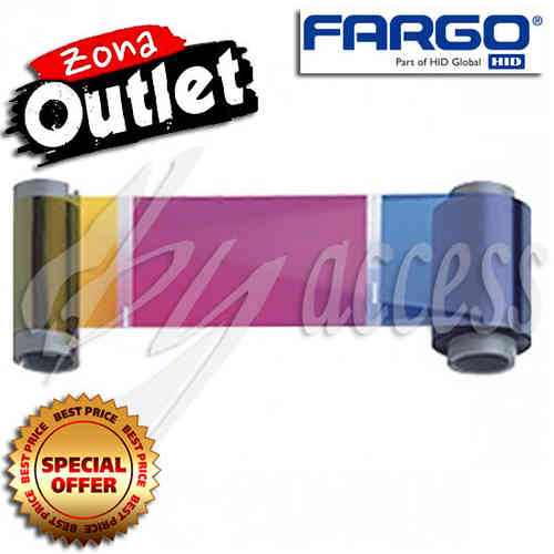 Fargo YMCKH: HDP Full-Color Ribbon 400 impresiones