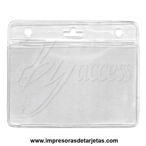 Porta tarjeta flexible de PVC para 2 tarjetas BYS-38