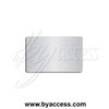 Tarjetas pvc laminadas, grosor 0,76mm color plata metálico (Pack 500 ud.)
