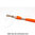 Cordón tubo poliester 12mm naranja con mosquetón BYTB-12