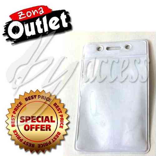 IDS-32V Porta tarjeta flexible de PVC trasera blanca