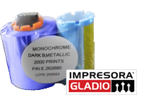 Cinta Gladio monocromo Azul 1.000 impresiones