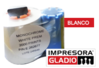 Cinta Gladio monocromo blanco 1.000 impresiones