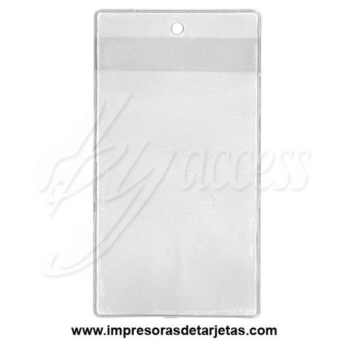Porta tarjeta flexible tamaño 80x135mm vertical