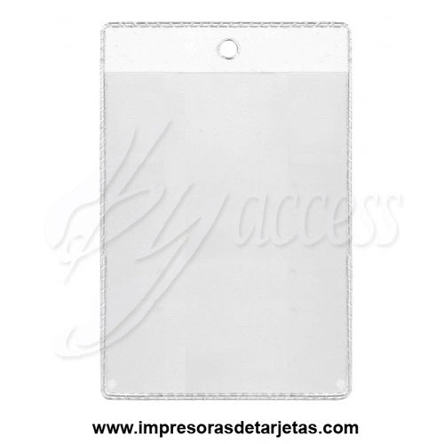 Porta tarjeta flexible tamaño 90x120mm vertical