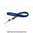 Cordón tubo poliester 12mm azul royal con mosquetón BYTB-12