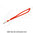 Cordón tubo poliester 12mm rojo con mosquetón BYTB-12