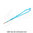 Cordón tubo poliester 12mm azul cielo con mosquetón BYTB-12
