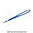 Cordón tubo poliester 12mm azul royal con crochet niquelado BYTB-12CN