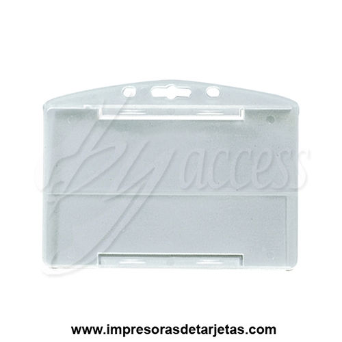 Porta tarjetas rígido translucido horizontal BYP-65