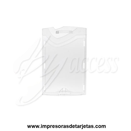 Porta tarjeta rígido de policarbonato BYX-120 vertical