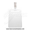 Porta tarjeta flexible vertical con pinza bretelle BYS-46V