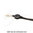 Cordón tubo negro 12mm con yo-yo extensible con cordón 72cm BYZP-10