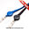 Cordón tubo negro 12mm con yo-yo extensible con cordón 72cm BYZP-10