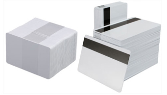 Tarjetas blancas, banda magnética y proximidad RFID